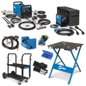 MILLER MILLERMATIC 255 MIG/PULSED MIG WELDER- 208/240V WITH RUNNING GEAR (951766)