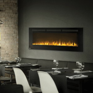 SimpliFire Allusion 48 Inch Wall Mounted Electric Fireplace – SF-ALL48-BK